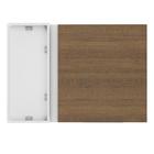 Armário Aéreo De Canto Madesa Stella 1 Porta - Branco/rustic