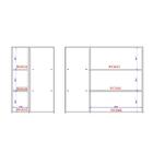 Armário Aéreo De Canto Milla 2 Portas Nog/cinza 80 Cm Carraro