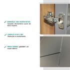 Armário Aéreo De Canto Milla 2 Portas Nog/cinza 80 Cm Carraro