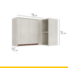 Armário Aéreo De Canto Para Cozinha 90 X 67 Cm New 1 Porta 2