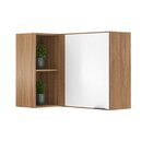Armario Aéreo De Canto Reto 1 Porta Firenze  Amêndola/branco