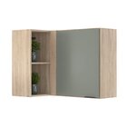 Armario Aéreo De Canto Reto 1 Porta Firenze  Avena Touch/menta