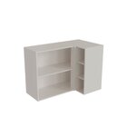 Armário Aéreo De Canto Reto 2 Portas 3 Nichos Arizona Cabecas