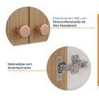 Armário Aéreo De Canto Reto 2 Portas 3 Nichos Arizona Cabecas