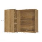 Armário Aéreo De Canto Reto Celeste Kappesberg 100% Mdf 1 Por