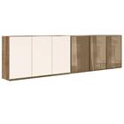 Armário Aéreo De Cozinha 100% Mdf 6 Portas 120 Cm Carvalho Of