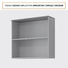 Armário Aéreo De Cozinha 100%mdf 80cm 2 Portas Basculantes 1