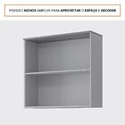 Armário Aéreo De Cozinha 100%mdf 80cm 2 Portas Basculantes 1