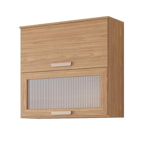 Armário Aéreo De Cozinha 100%mdf 80cm 2 Portas Basculantes 1
