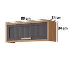 Armário Aéreo De Cozinha 100%mdf 80cm Geladeira 1 Porta Bascu