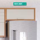 Armário Aéreo De Cozinha 100%mdf 80cm Geladeira 1 Porta Bascu