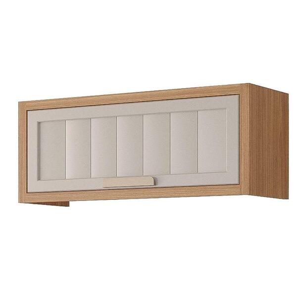 Armário Aéreo De Cozinha 100%mdf 80cm Geladeira 1 Porta Bascu