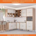 Armário Aéreo De Cozinha 100%mdf 92x52cm De Canto Com 5 Nicho