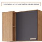 Armário Aéreo De Cozinha 100%mdf 94x52cm De Canto 1 Porta 2 N