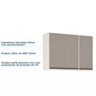 Armário Aéreo De Cozinha 120 Cm 3 Portas 5 Prateleiras Linea