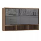 Armário Aéreo De Cozinha 120cm 1 Porta Basculante Com Vidro R