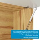 Armário Aéreo De Cozinha 120cm 2 Portas Basculantes Vidro Ref