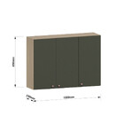 Armário Aéreo De Cozinha 120cm 3 Portas Classic Luciane Móveis