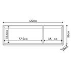 Armário Aéreo De Cozinha 120cm 3 Portas Classic Preto - Poque