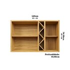 Armário Aéreo De Cozinha 120cm 3 Portas Com Vidro Reflecta 10