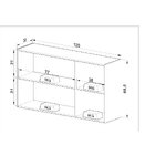 Armário Aéreo De Cozinha 120cm 3 Portas Montana