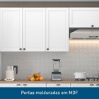 Armário Aéreo De Cozinha 120cm 3 Portas Unna Yescasa Branco