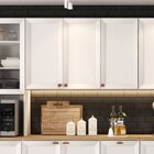 Armário Aéreo De Cozinha 120cm 3 Portas Unna Yescasa Branco