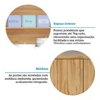 Armário Aéreo De Cozinha 120cm Com 3 Portas 100% Mdf Noruega