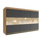 Armário Aéreo De Cozinha 120cm Com 3 Portas E Vidro Reflecta