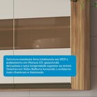 Armário Aéreo De Cozinha 120cm Com 3 Portas E Vidro Reflecta