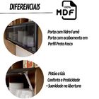 Armário Aéreo De Cozinha 120cm Em Mdf Lombardia - Cor Freijó