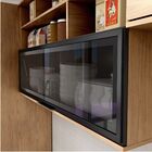 Armário Aéreo De Cozinha 120cm Em Mdf Lombardia - Cor Freijó