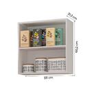 Armário Aéreo De Cozinha 1 Porta 0,59m Favorita Branco Lacca