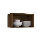 Armário Aéreo De Cozinha 1 Porta Basculante 60cm Toronto Noce