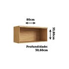 Armário Aéreo De Cozinha 1 Porta Basculante 80cm 100% Mdf Est