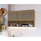 Armário Aéreo De Cozinha 1 Porta Com Tela 2 Nichos Modulada L