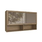 Armário Aéreo De Cozinha 1 Porta De Vidro Hera  Wood