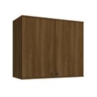 Armário Aéreo De Cozinha 2 Portas 80cm Toronto Noce Oro