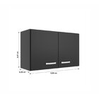 Armário Aéreo De Cozinha 2 Portas Carolina Evidência Móveis P