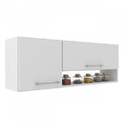 Armario Aereo De Cozinha 2 Portas Com Nicho Alana  Branco