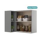 Armário Aéreo De Cozinha 2 Portas Com Nicho De Canto Lótus Ca