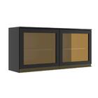 Armário Aéreo De Cozinha 2 Portas Com Vidro J Carvalho Cecíli