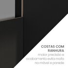 Armário Aéreo De Cozinha 2 Portas De Vidro Menu Kitchen Canel