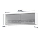 Armário Aéreo De Cozinha 2 Portas De Vidro Telasul Branco