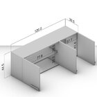 Armário Aéreo De Cozinha 3 Portas 120cm Espaguete  Alamo Alamo