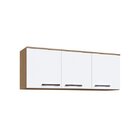 Armário Aéreo De Cozinha 3 Portas 120cm Joy Decibal Naturalle