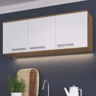 Armário Aéreo De Cozinha 3 Portas 120cm Joy Decibal Naturalle