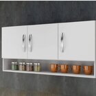 Armário Aéreo De Cozinha 3 Portas 1 Nicho  Branco