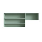 Armário Aéreo De Cozinha 3 Portas Atena  Verde Bellagio/snow