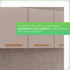 Armário Aéreo De Cozinha 3 Portas Bella Cinamomo/off White